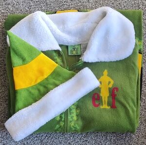 Elf Green and Yellow Fleece Men's Onesie
